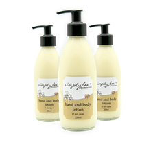 Honey Hand & Body Lotion in glass bottle