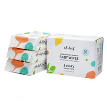 Oh-Lief BUlk Biodegradable Bamboo Baby Wipes 192's