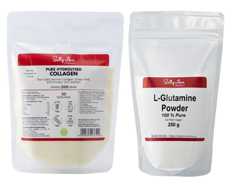 Collagen Pure Hydrolysed & L-Glutamine Powder