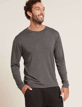 Men's Long Sleeve Boody Bamboo Crew Neck T-Shirt