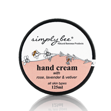 Hand cream with Rose, Lavender & Vetiver - 125 ml