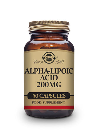 Alpha-Lipoic Acid 200 mg Vegetable Capsules - Pack of 50