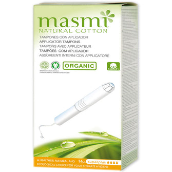 Masmi Organic Tampons Applicator Super Plus (14Pieces)