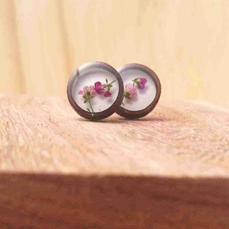 Dainty Flower Framed Studs