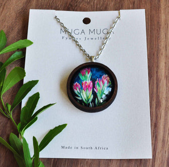 Painterly Proteas Pendant